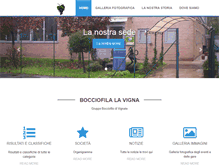 Tablet Screenshot of bocciofilalavigna.it